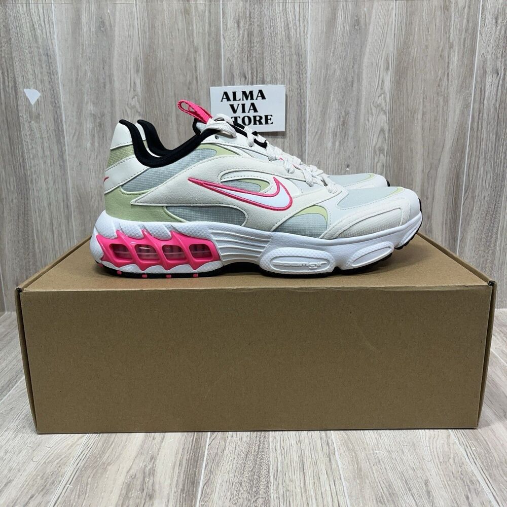 Nike Zoom Air Fire White Pink Athletic Shoes Sneakers DV1129 002 Women's Size 7
